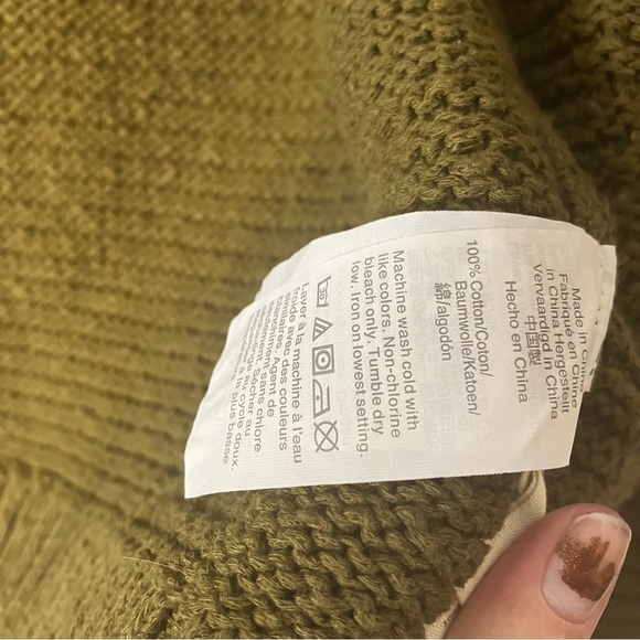 Madewell Ruffle Cardigan Sweater In Green - Picture 12 of 12